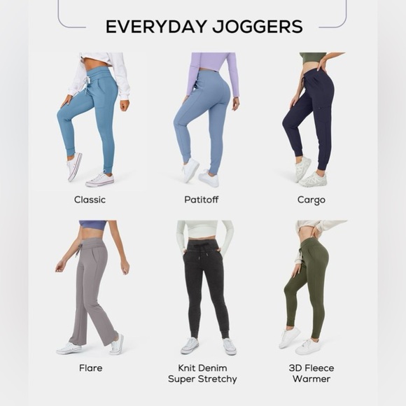 Halara Grey PETITE High Waisted Drawstring Cool Touch Joggers-UPF50+!! NEW!!🩶🩶 - Picture 3 of 16